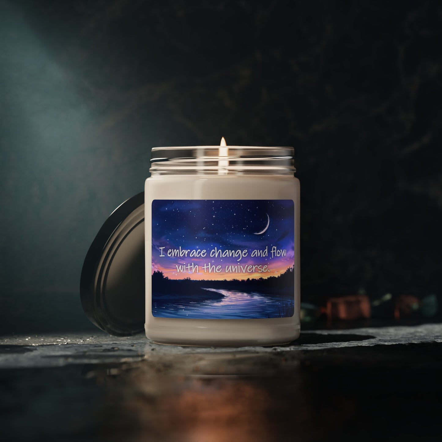 I embrace change and flow with the universe - Mercury Retrograde Soy Candle, 9oz