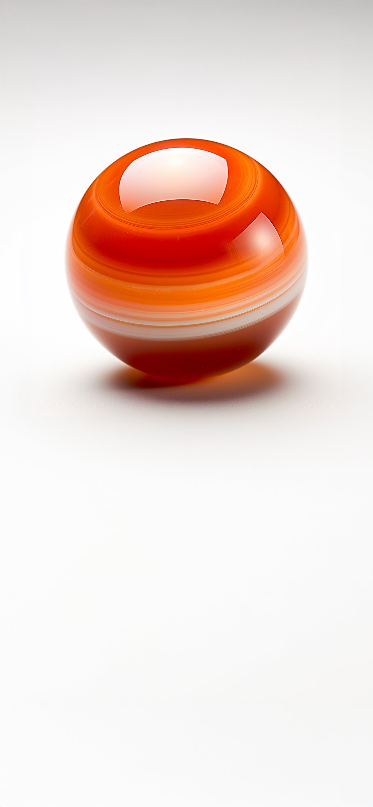 Carnelian Crystal Sphere Mobile Wallpaper