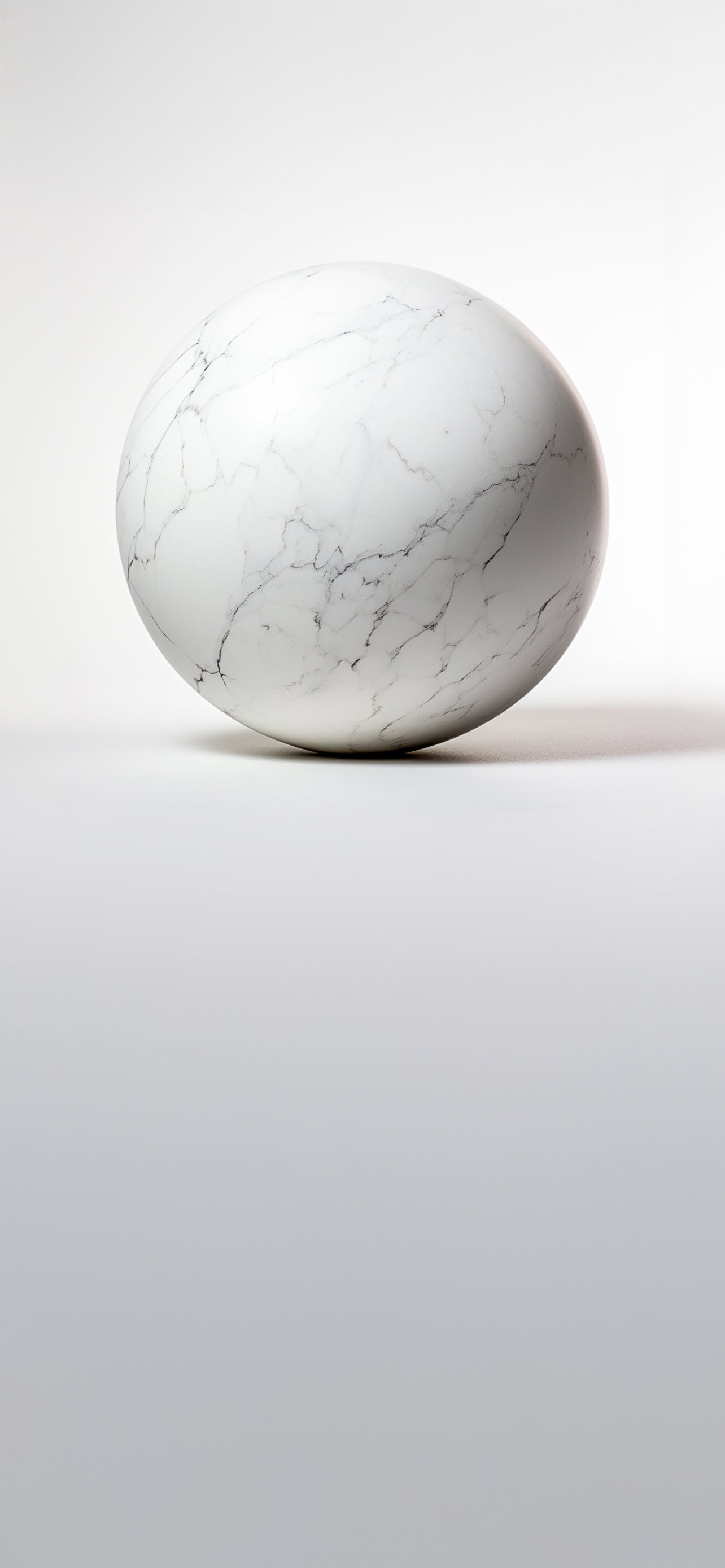 Howlite Crystal Sphere Lock Screen Wallpaper