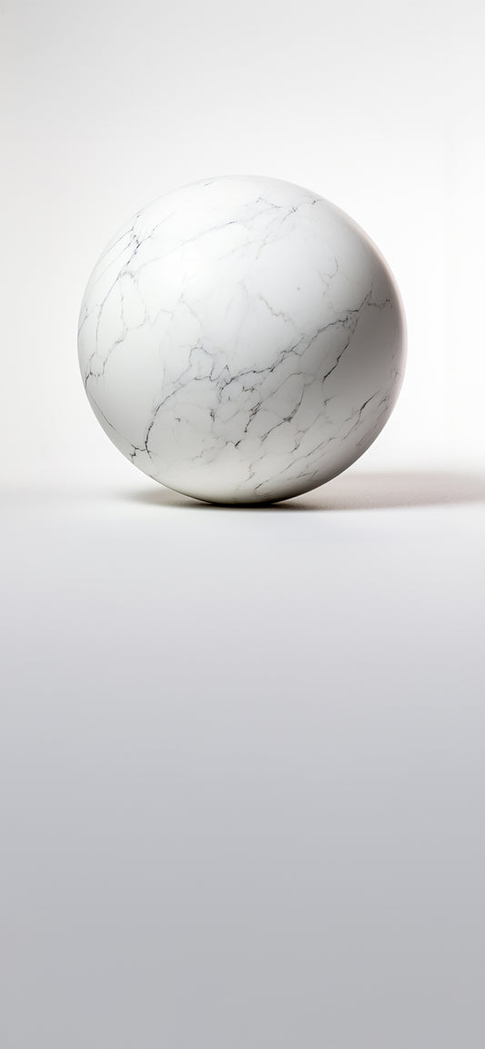 Howlite Crystal Sphere Lock Screen Wallpaper