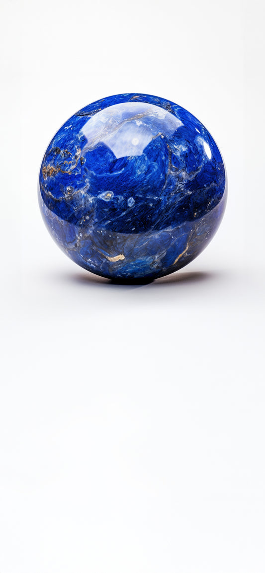 Lapis Lazuli Crystal Sphere Lock Screen Wallpaper