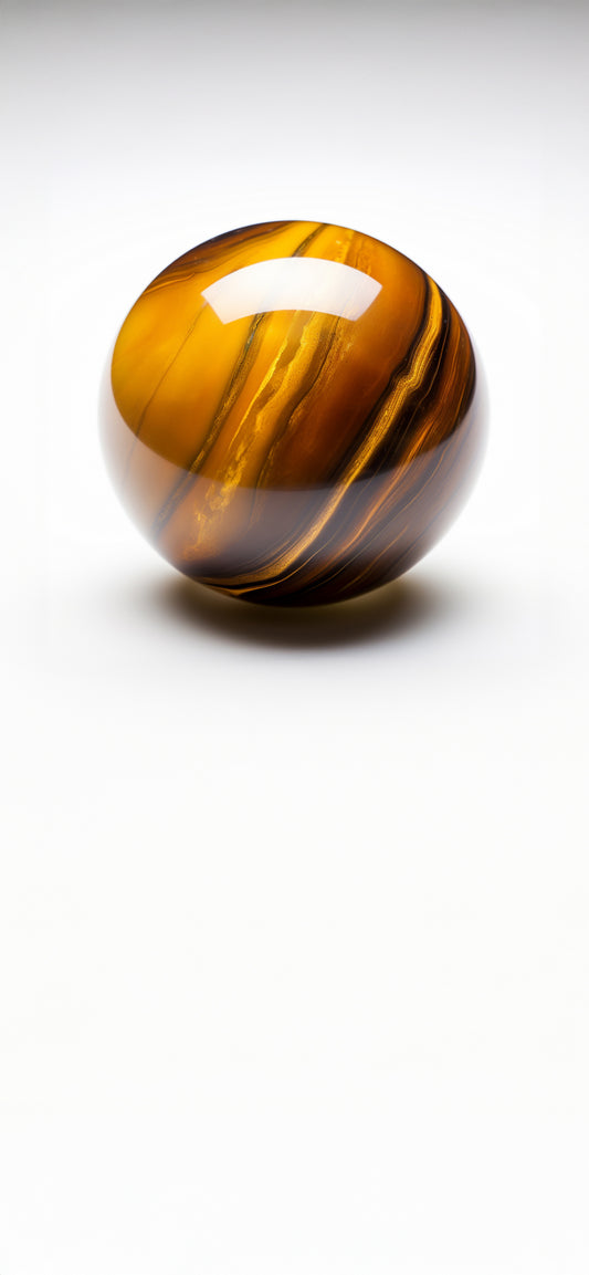 Tigers Eye Crystal Sphere Lock Screen Wallpaper