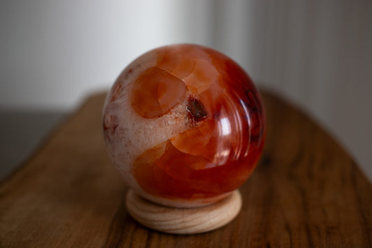 Carnelian Crystal Sphere