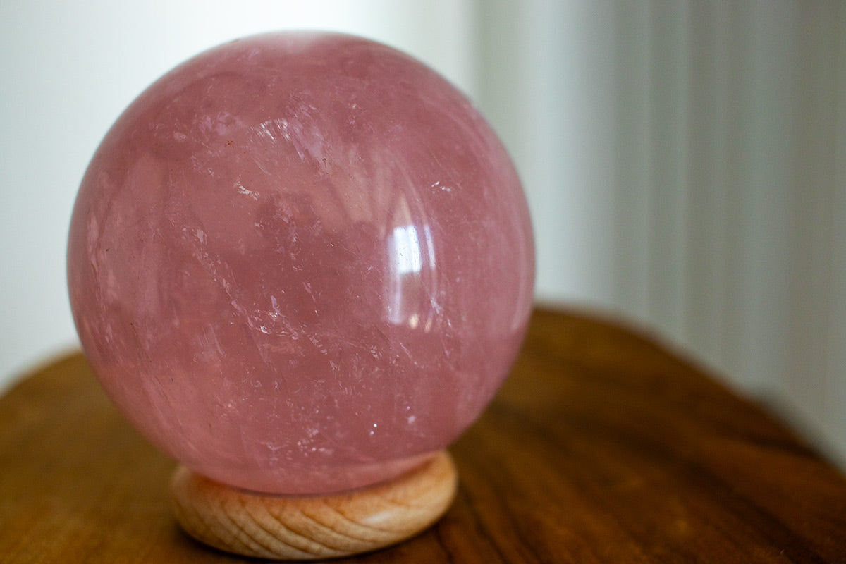 Rose Quartz Crystal Sphere