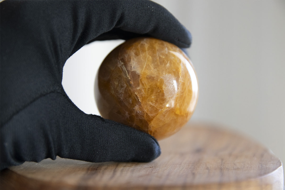Yellow Hematoid Quartz Sphere