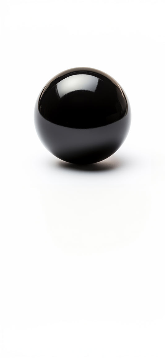 Black Onyx Crystal Sphere Mobile Wallpaper