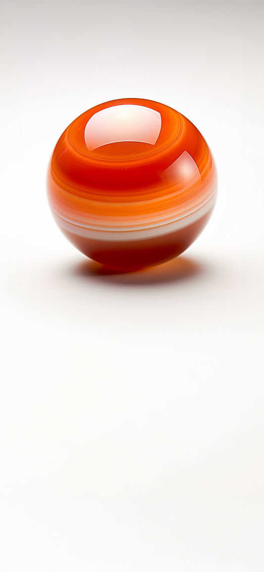Carnelian Crystal Sphere Mobile Wallpaper