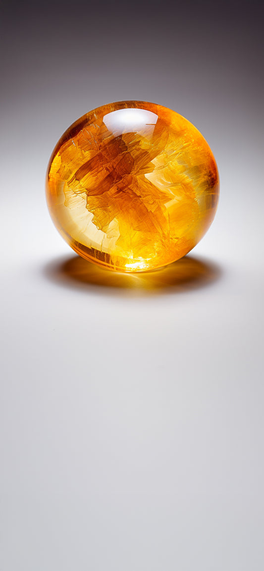 Citrine Crystal Sphere Mobile Wallpaper