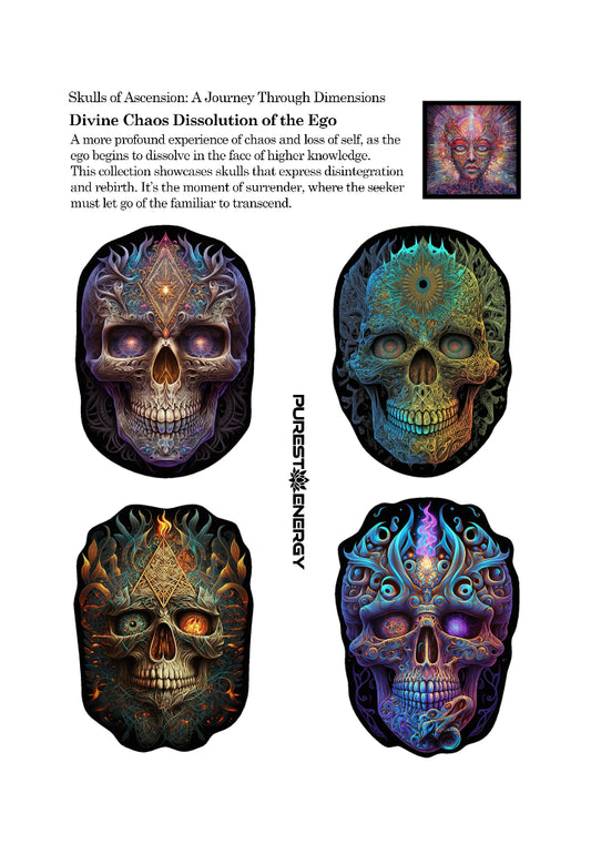 Divine Chaos Dissolution of the Ego Sticker Collection