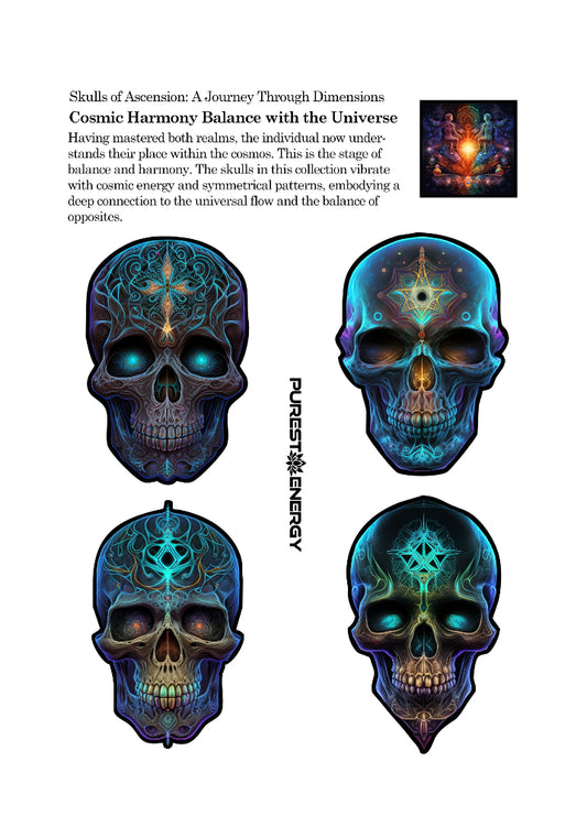 Cosmic Harmony Balance with the Universe Sticker Collection