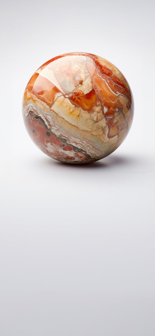 Jasper Crystal Sphere Lock Screen Wallpaper