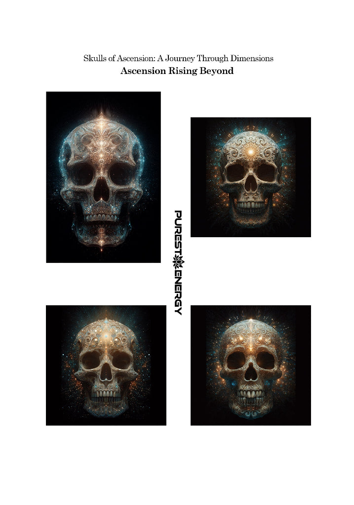 Skull stickers for adults. Ascension Rising Beyond Sticker Collection
