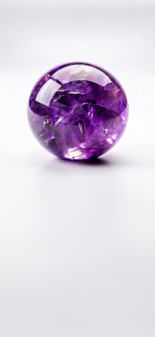 Amethyst Crystal Sphere Mobile Wallpaper