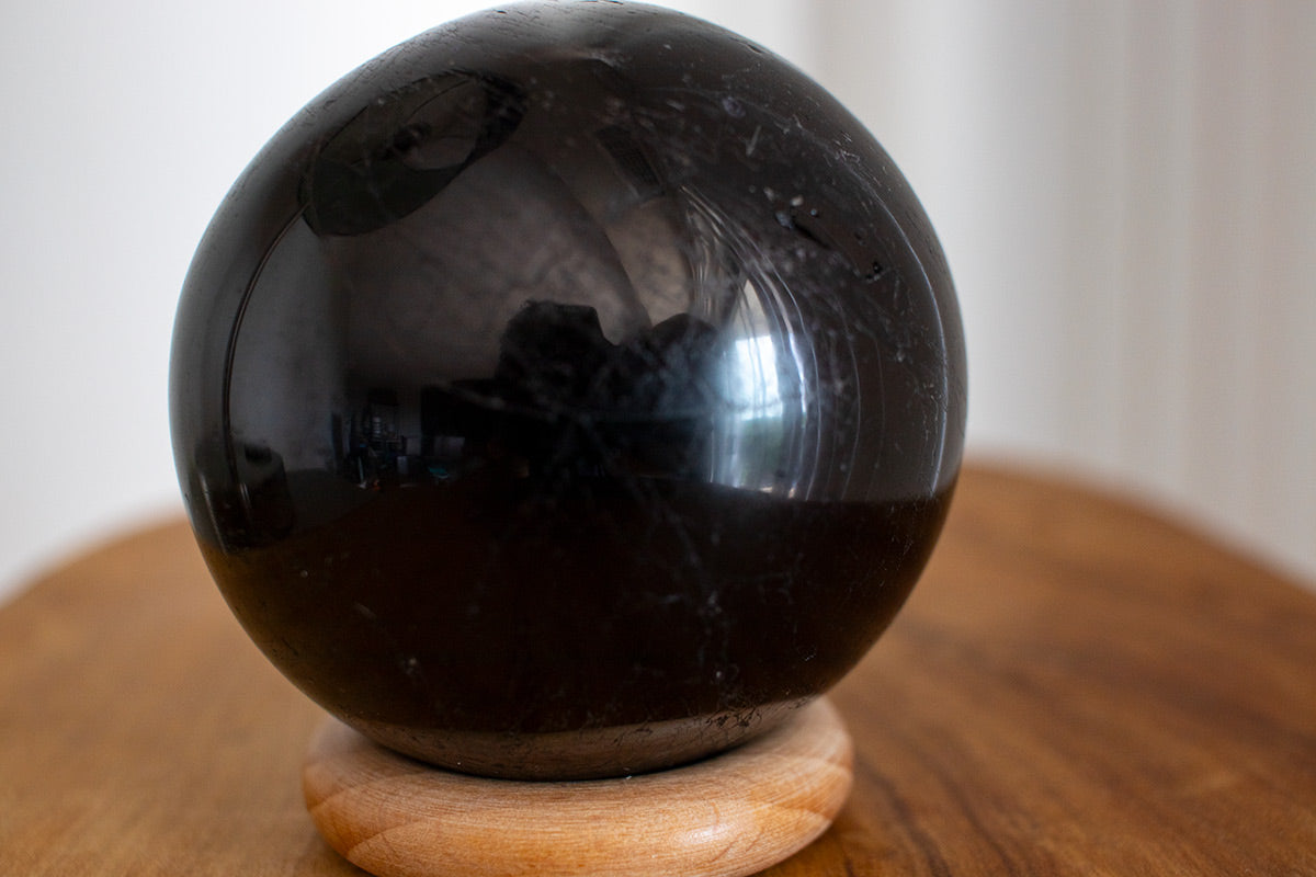 Black Tourmaline Crystal Sphere