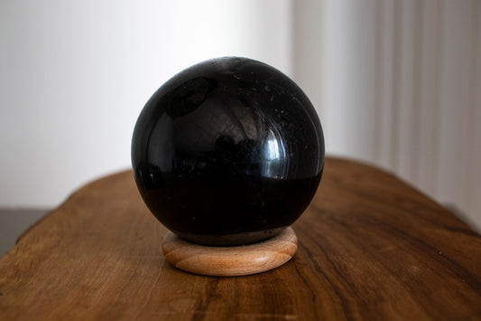 Black Tourmaline Crystal Sphere