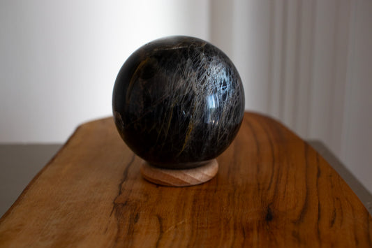 Black Moonstone Crystal Sphere