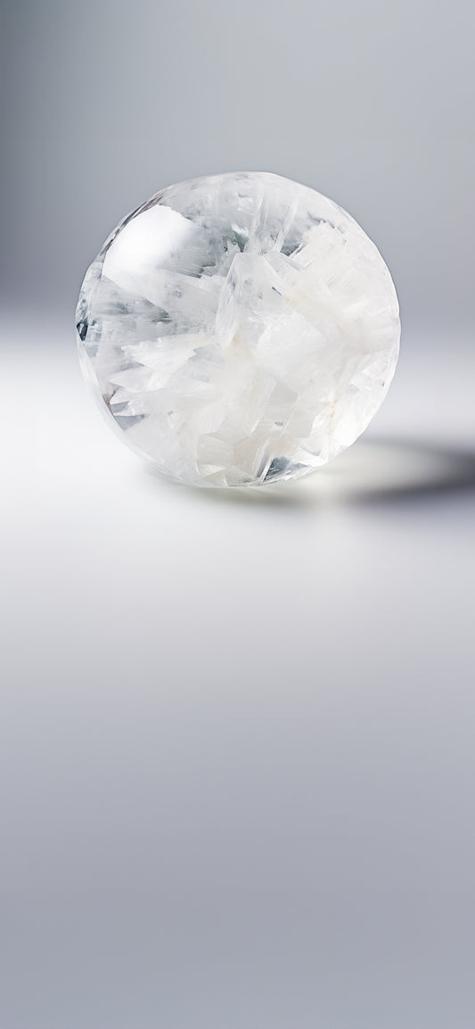 Clear Quartz Crystal Sphere Mobile Wallpaper