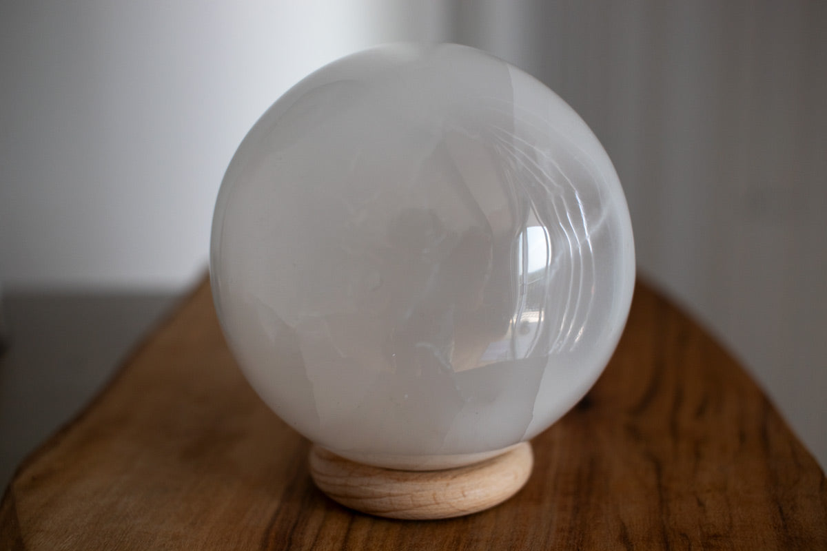 Selenite Crystal Sphere