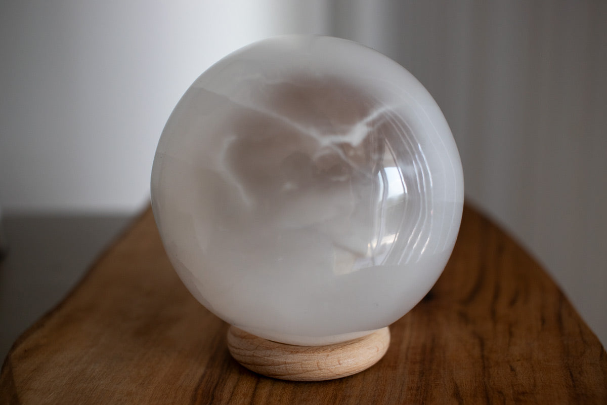 Selenite Crystal Sphere