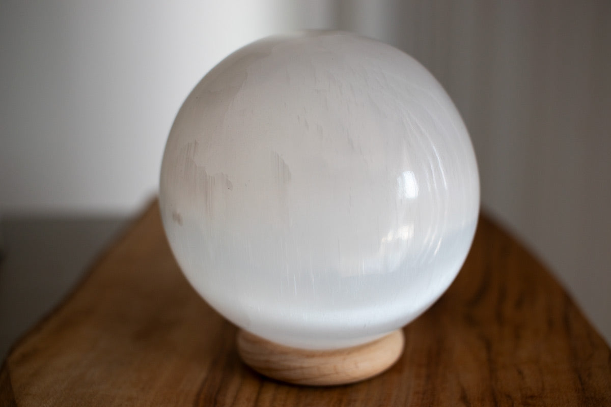 Selenite Crystal Sphere